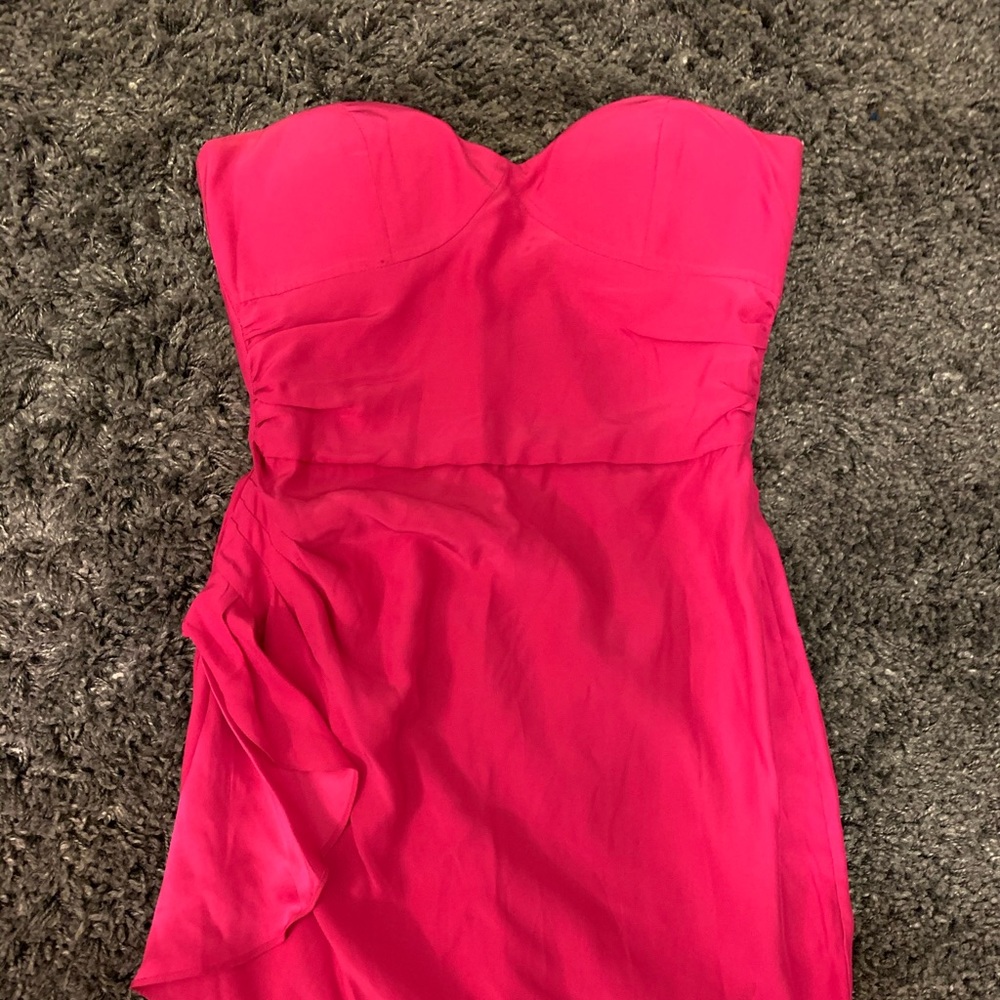 Hot pink Parker vintage-inspired mini dress